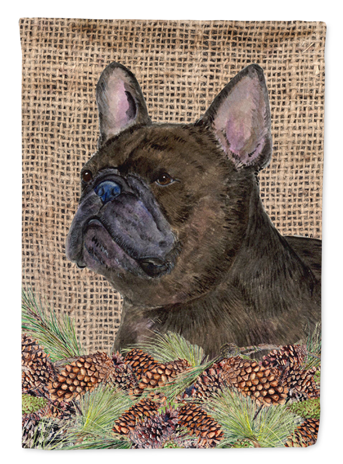 French Bulldog Flag Canvas House Size  the-store.com.