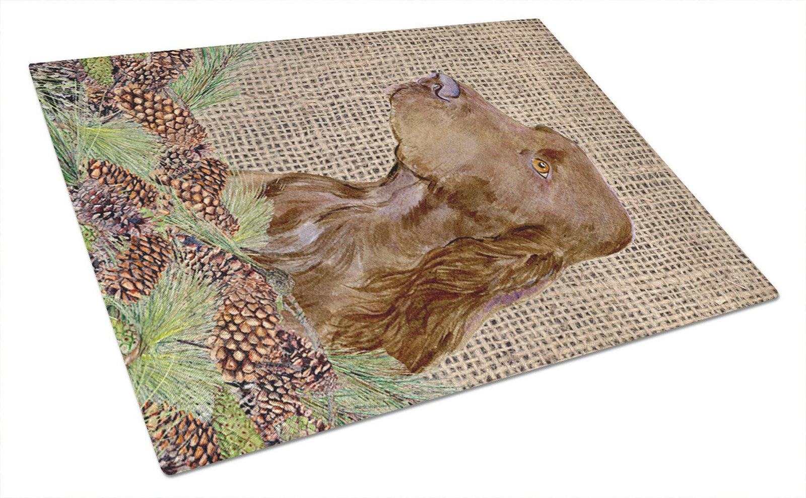 Field Spaniel Glass Cutting Board Large by Caroline's Treasures