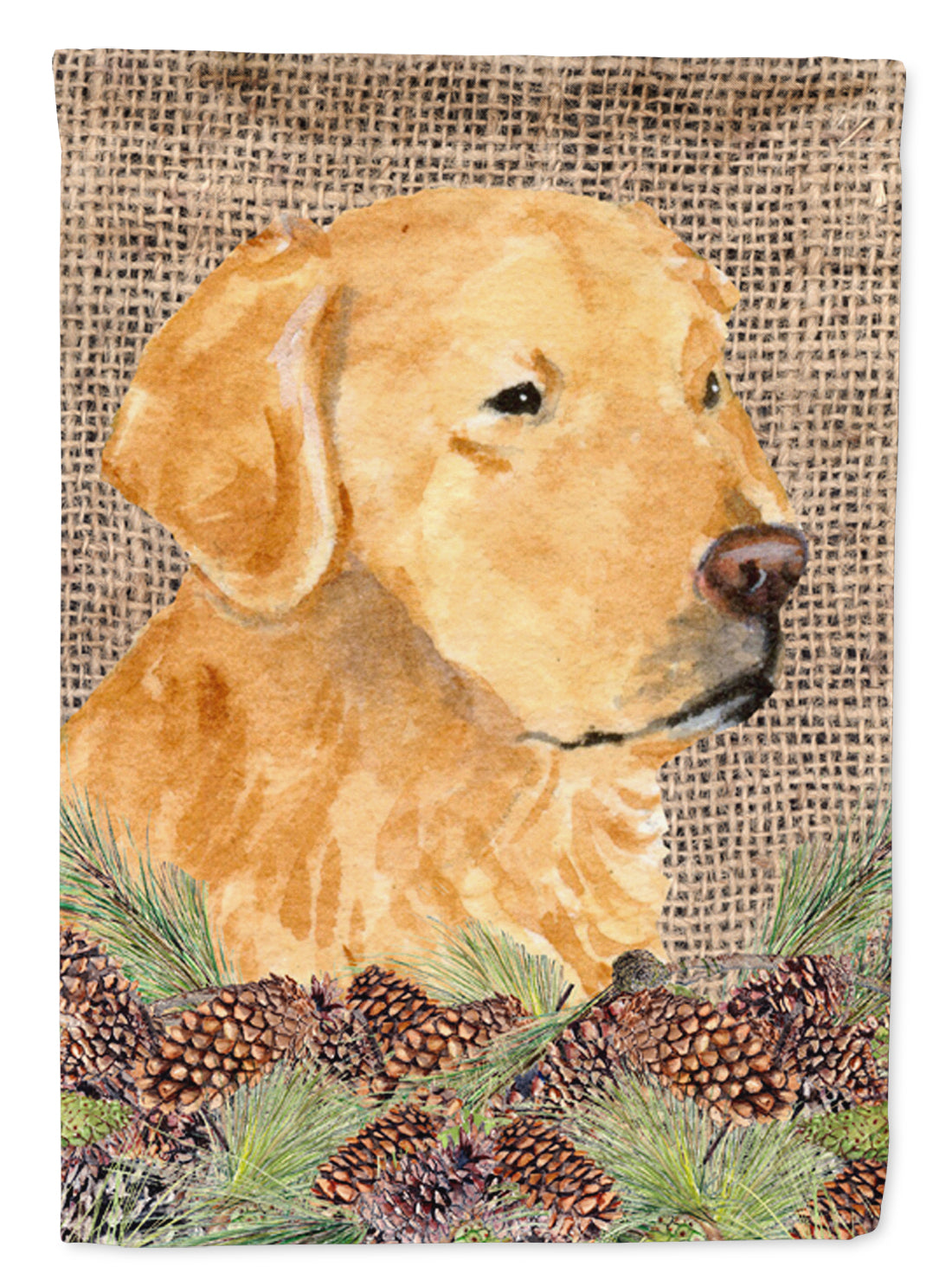 Golden Retriever Flag Canvas House Size  the-store.com.