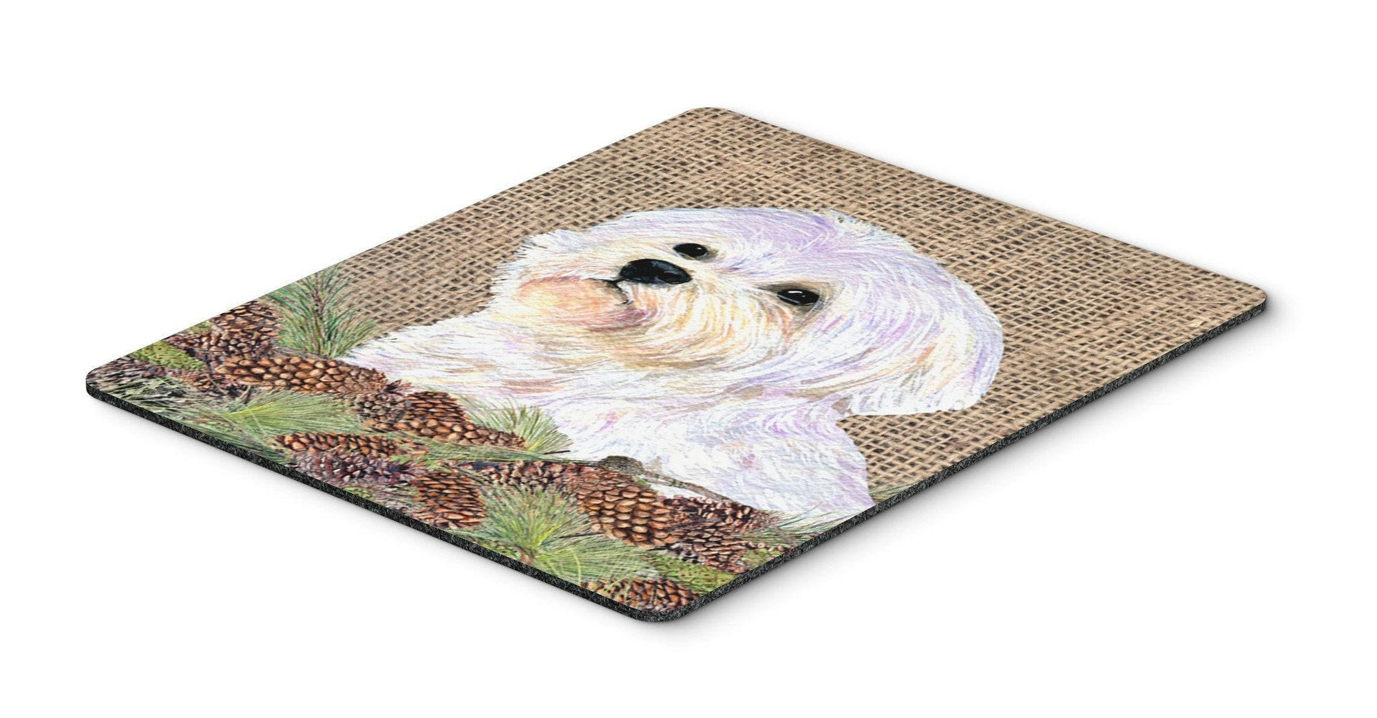 Maltese Mouse Pad, Hot Pad or Trivet by Caroline's Treasures