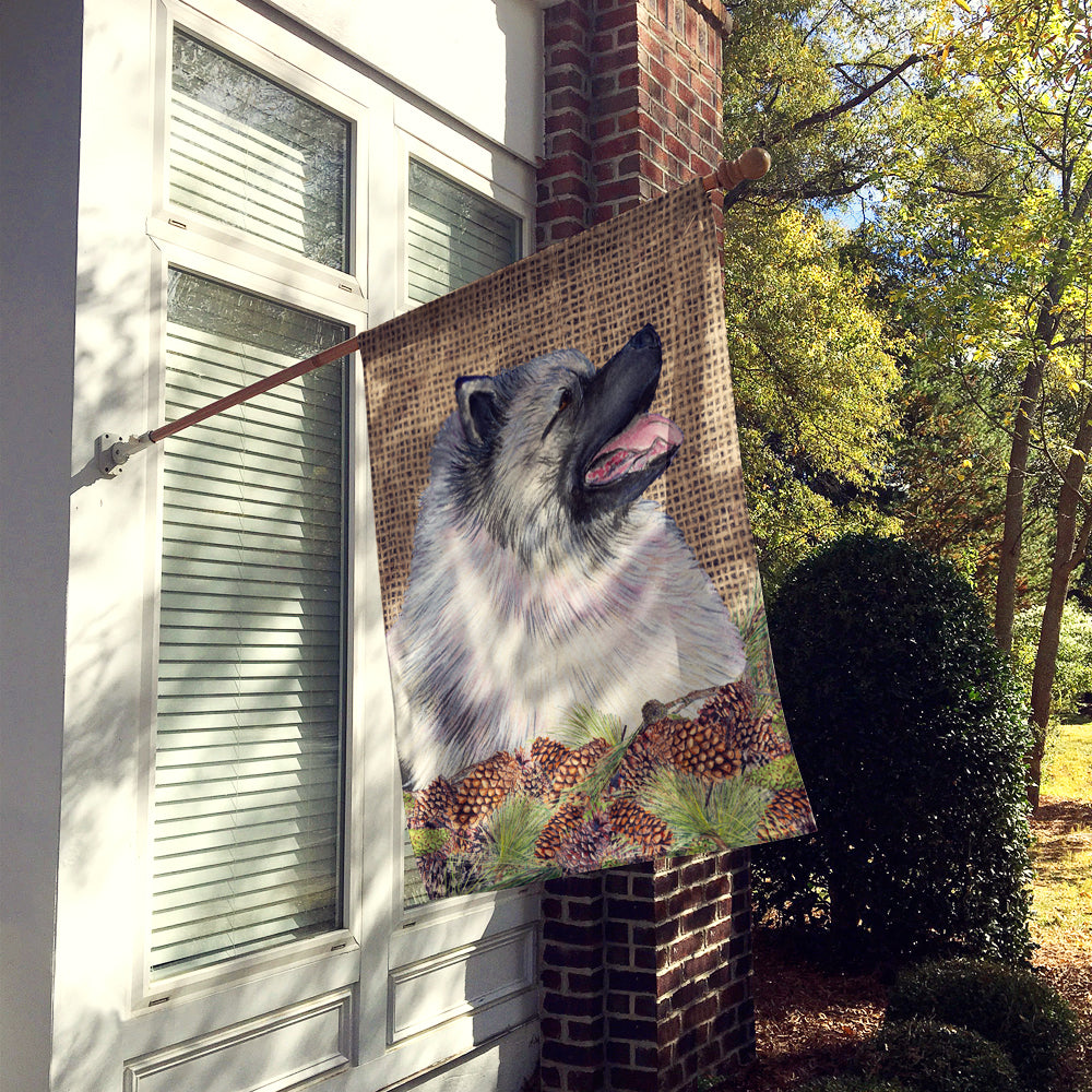 Keeshond Flag Canvas House Size  the-store.com.