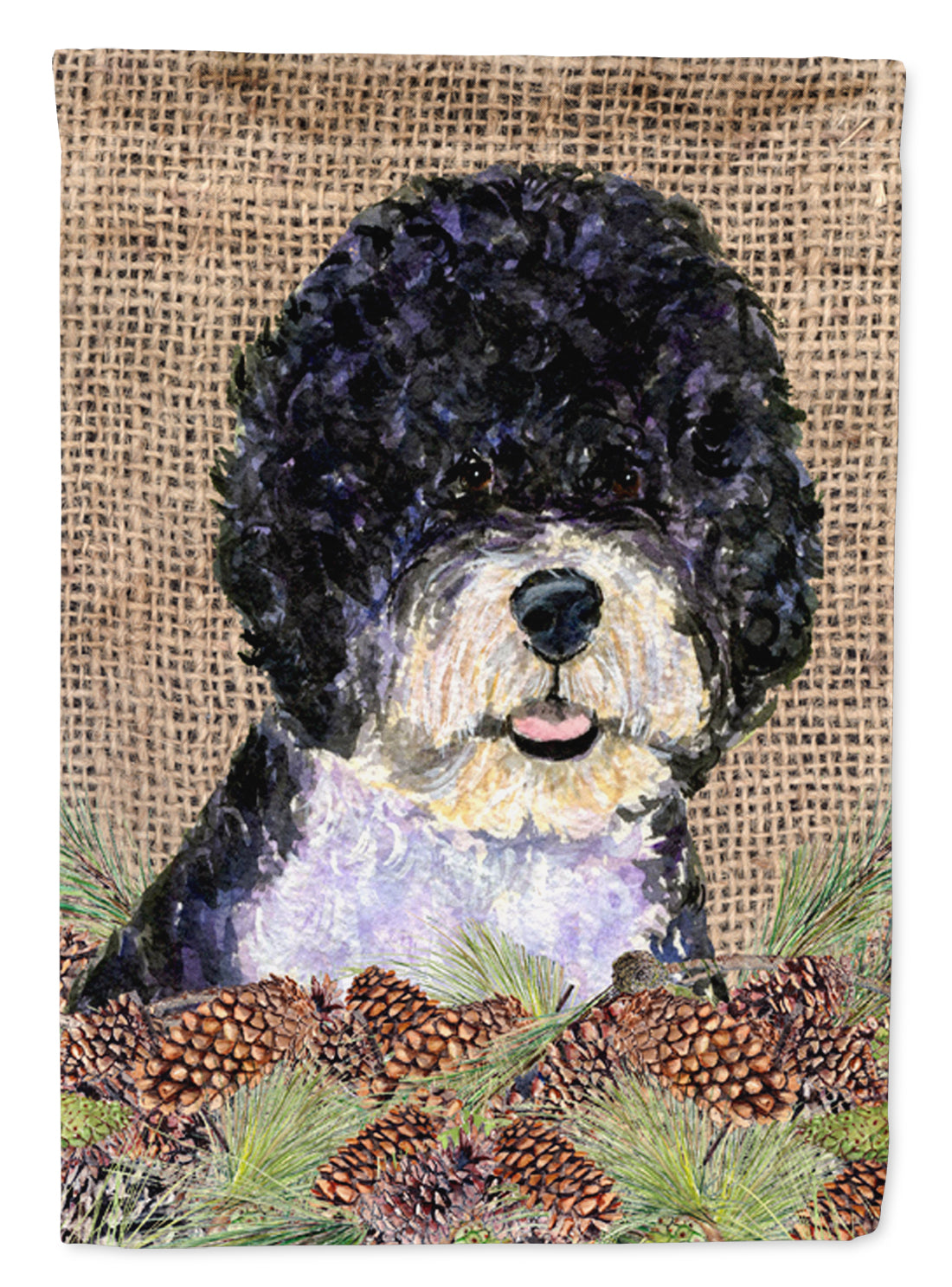 Portuguese Water Dog Flag Canvas House Size  the-store.com.