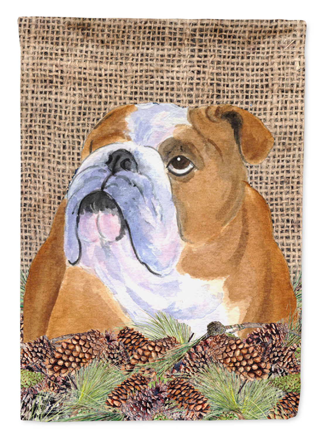 Bulldog English Flag Canvas House Size  the-store.com.