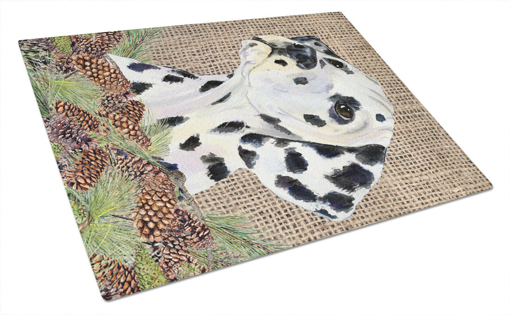 Dalmatian Glass Cutting Board Large by Caroline's Treasures