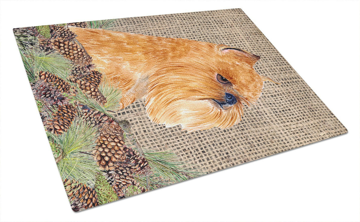 Brussels Griffon Glass Cutting Board Large by Caroline&#39;s Treasures