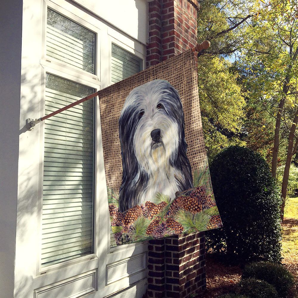 Bearded Collie Flag Canvas House Size  the-store.com.