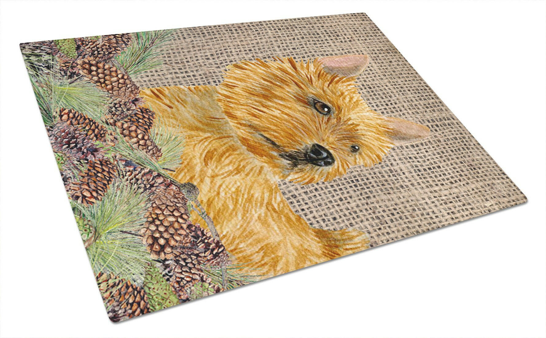 Norwich Terrier Glass Cutting Board Large by Caroline's Treasures