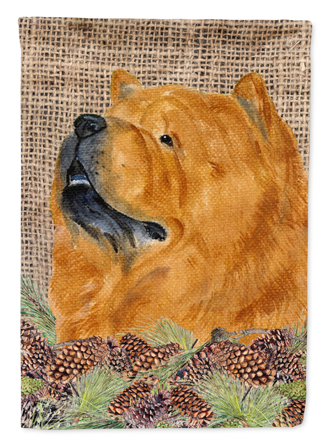 Chow Chow Flag Canvas House Size  the-store.com.