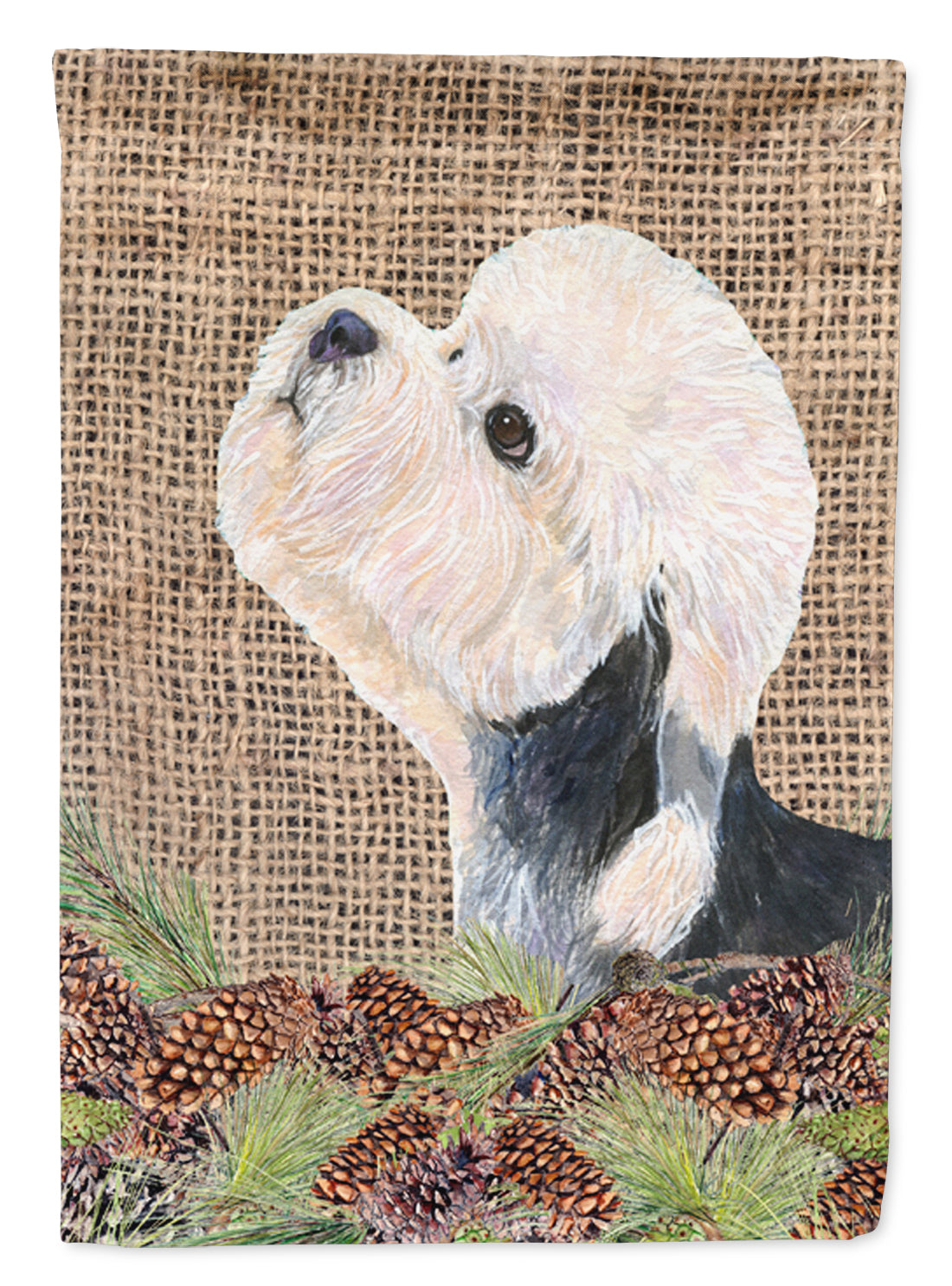 Dandie Dinmont Terrier Flag Garden Size.