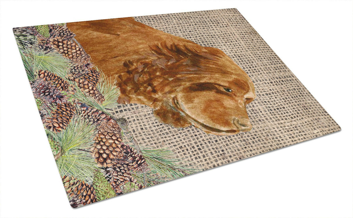 Sussex Spaniel Glass Cutting Board Large by Caroline&#39;s Treasures