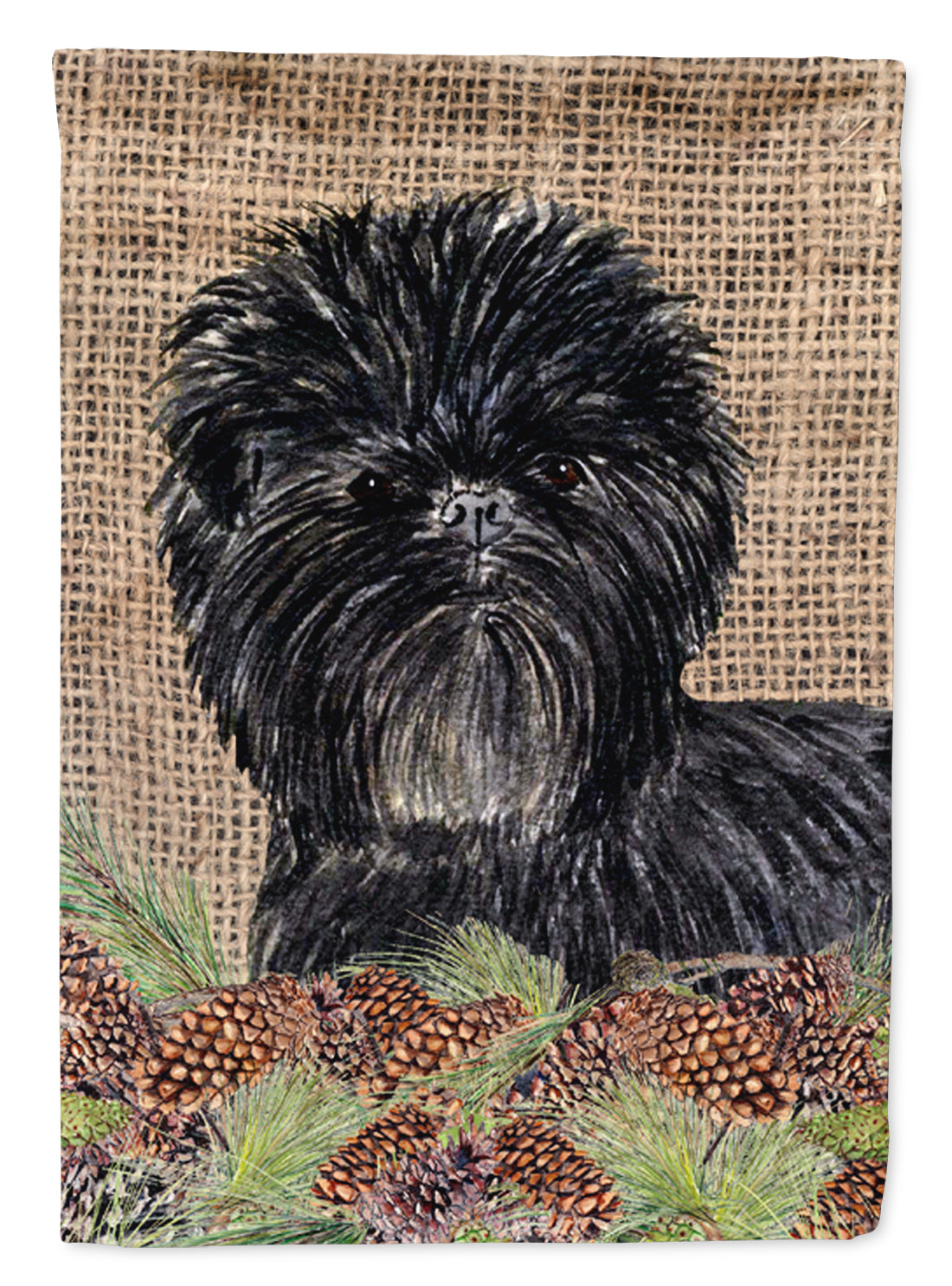 Affenpinscher Flag Canvas House Size  the-store.com.