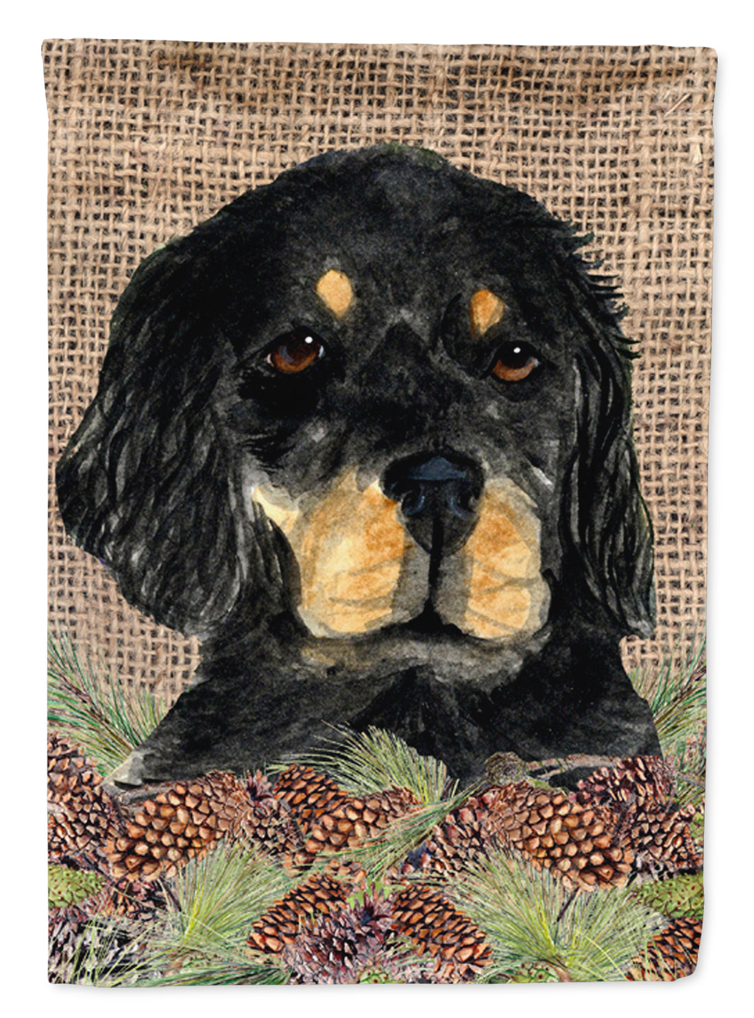 Gordon Setter Flag Canvas House Size  the-store.com.