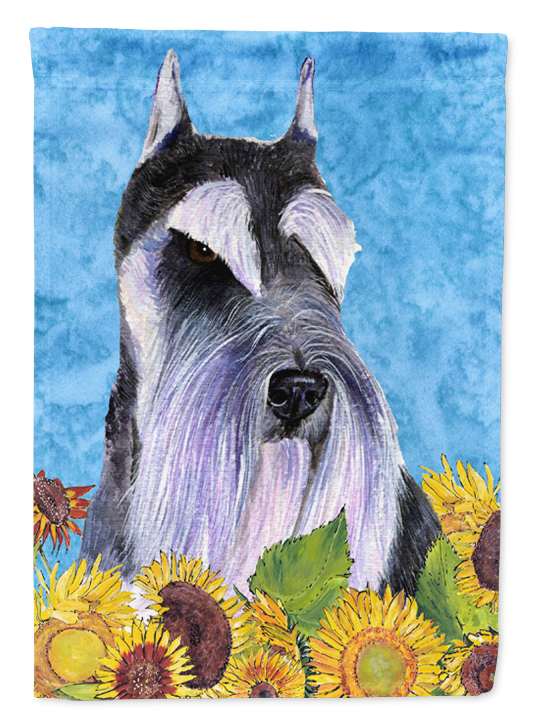 Schnauzer Flag Garden Size.