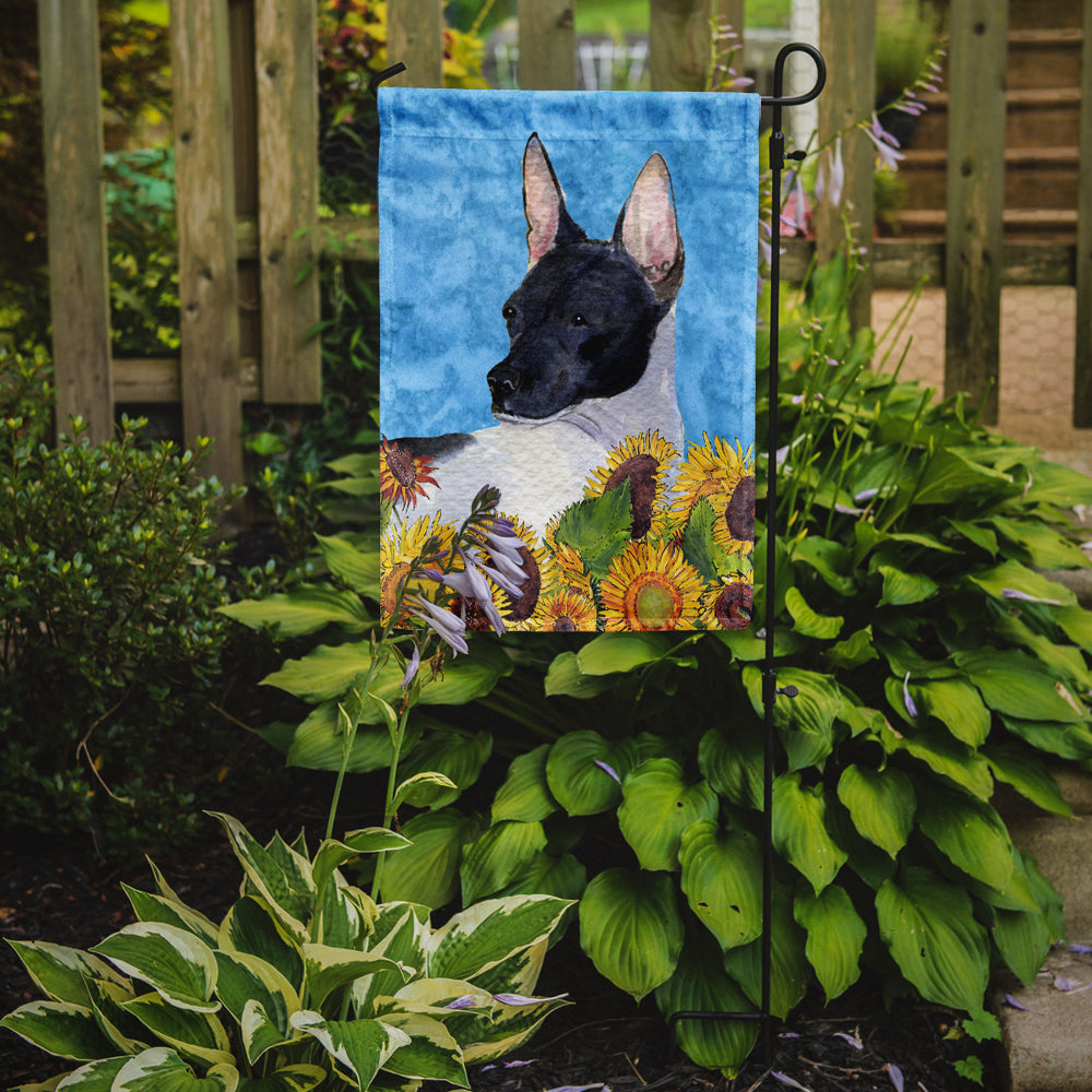 Rat Terrier Flag Garden Size.