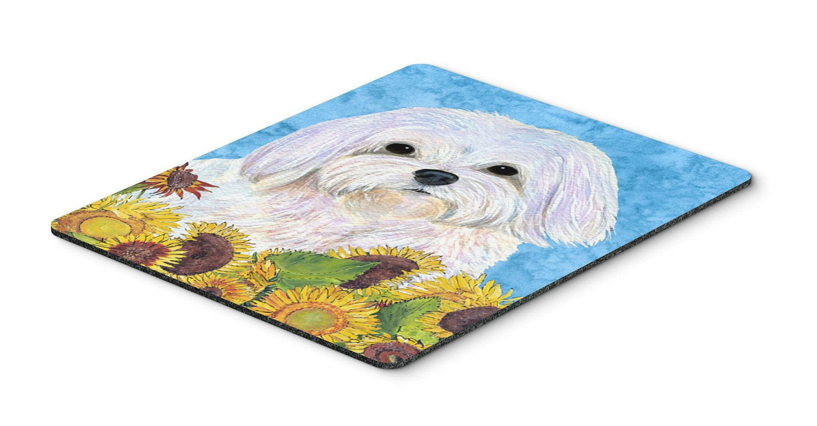 Maltese Mouse Pad, Hot Pad or Trivet by Caroline's Treasures