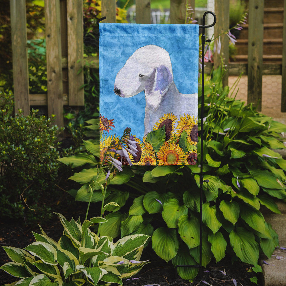 Bedlington Terrier Flag Garden Size.