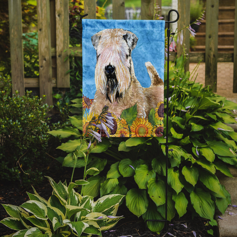 Wheaten Terrier Soft Coated Flag Garden Size.