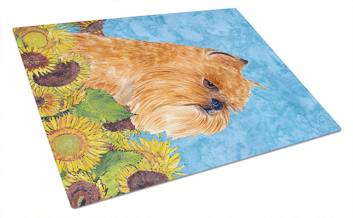 Brussels Griffon Glass Cutting Board Large by Caroline&#39;s Treasures