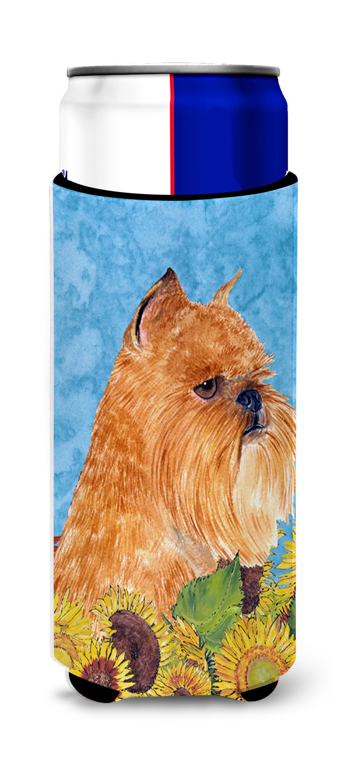 Brussels Griffon in Summer Flowers Ultra Beverage Insulators for slim cans SS4127MUK.