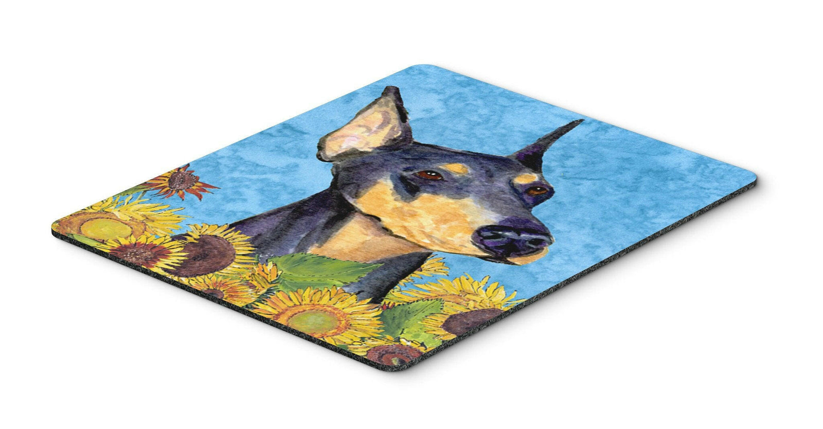 Doberman Mouse Pad, Hot Pad or Trivet by Caroline's Treasures