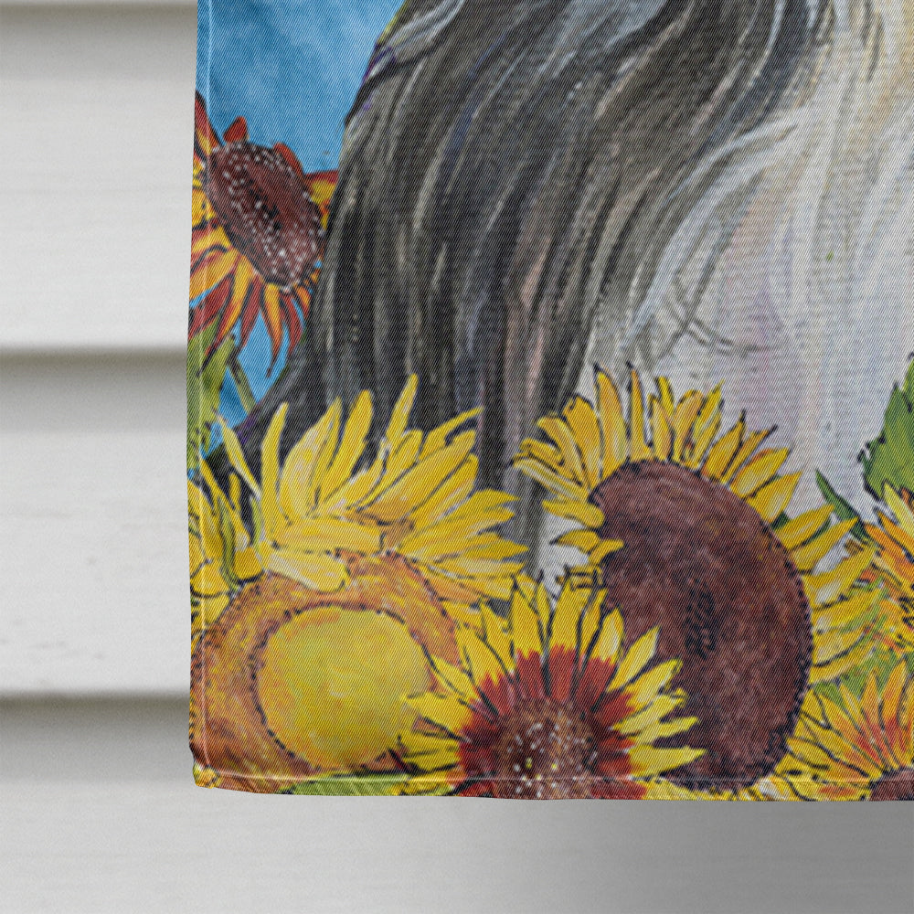 Bearded Collie Flag Canvas House Size  the-store.com.