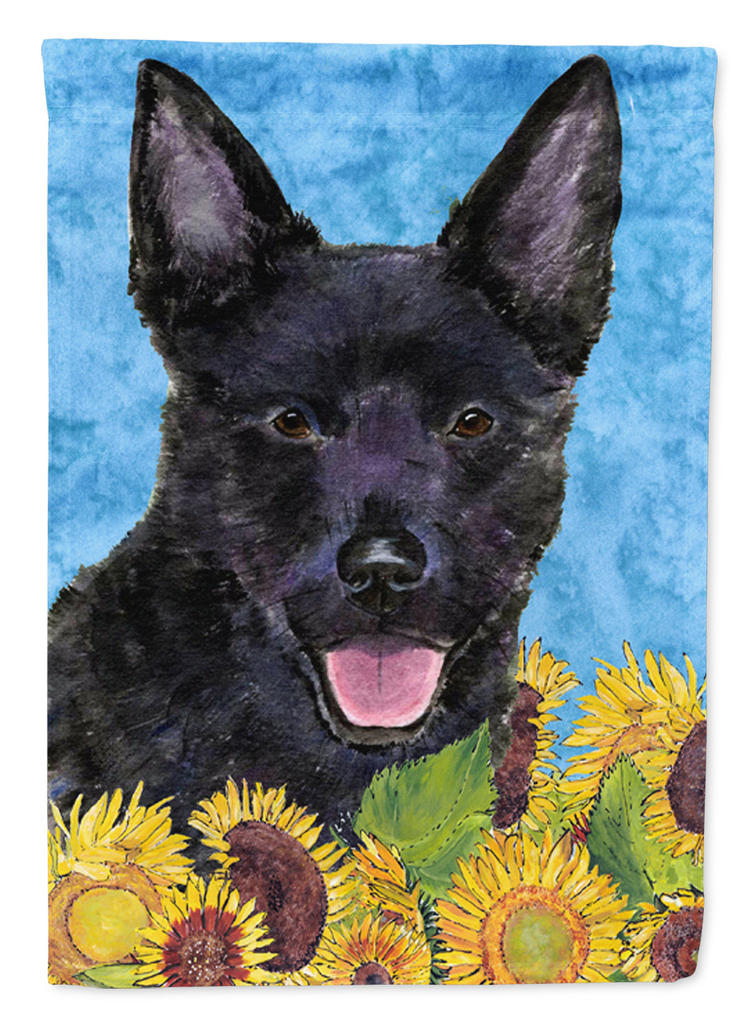 Australian Kelpie Flag Garden Size.