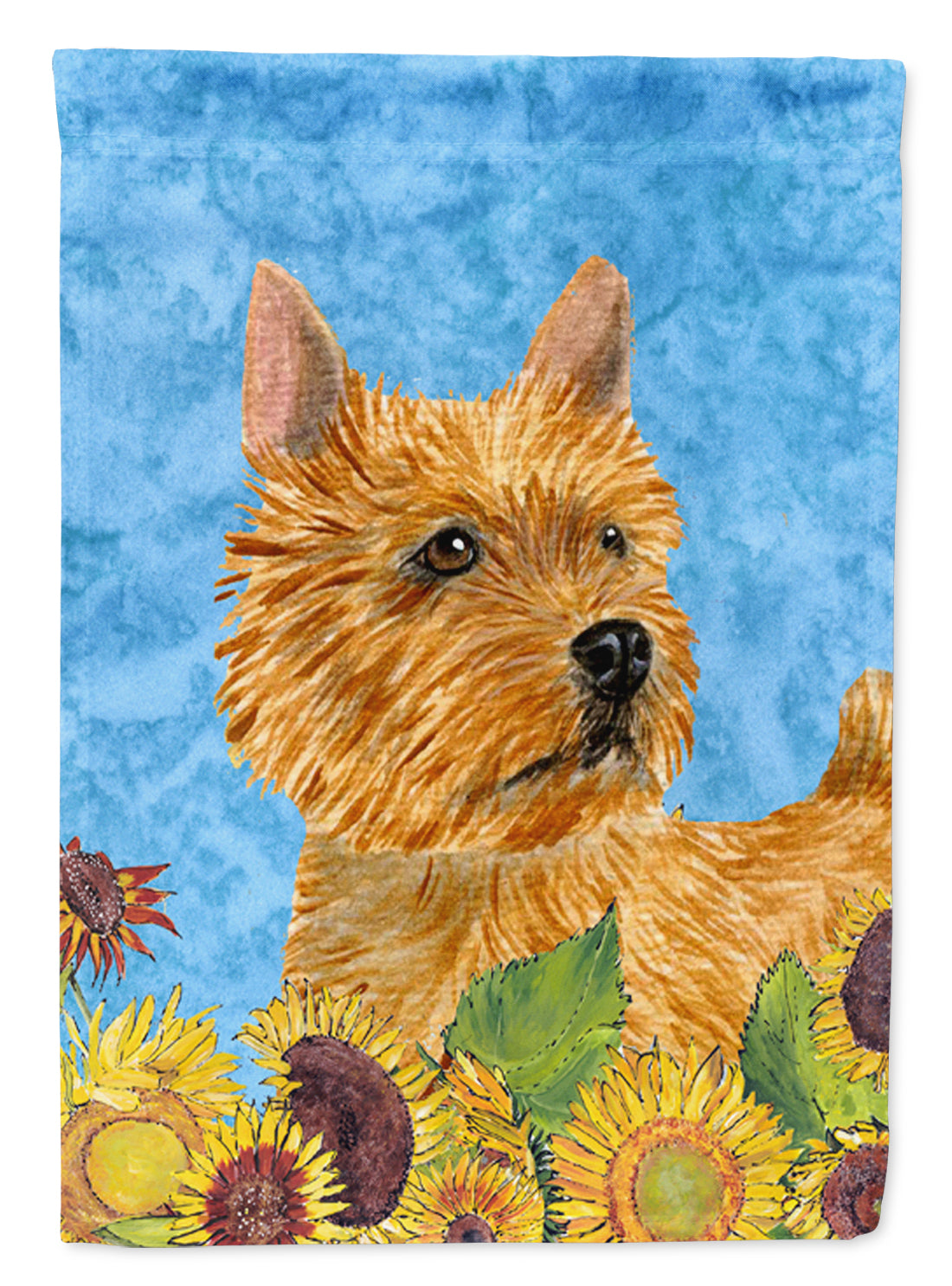 Norwich Terrier Flag Canvas House Size  the-store.com.