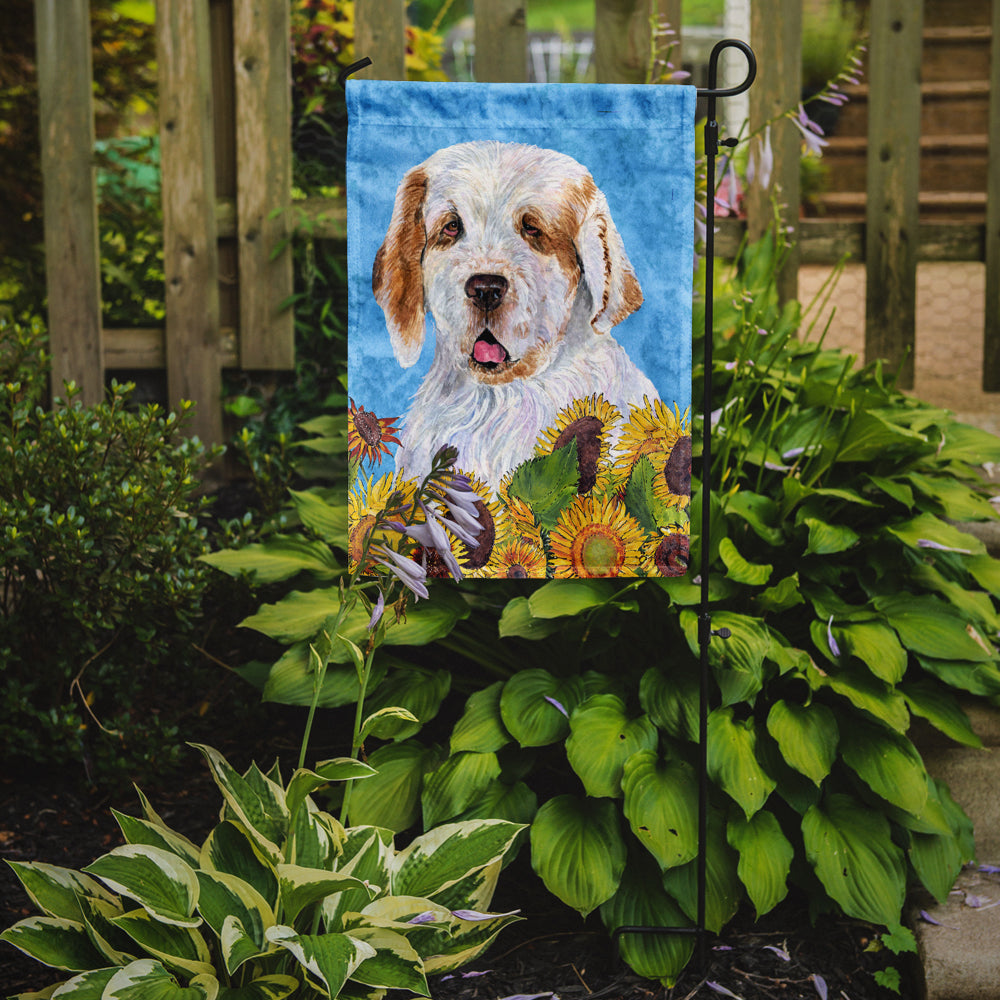 Clumber Spaniel Flag Garden Size.