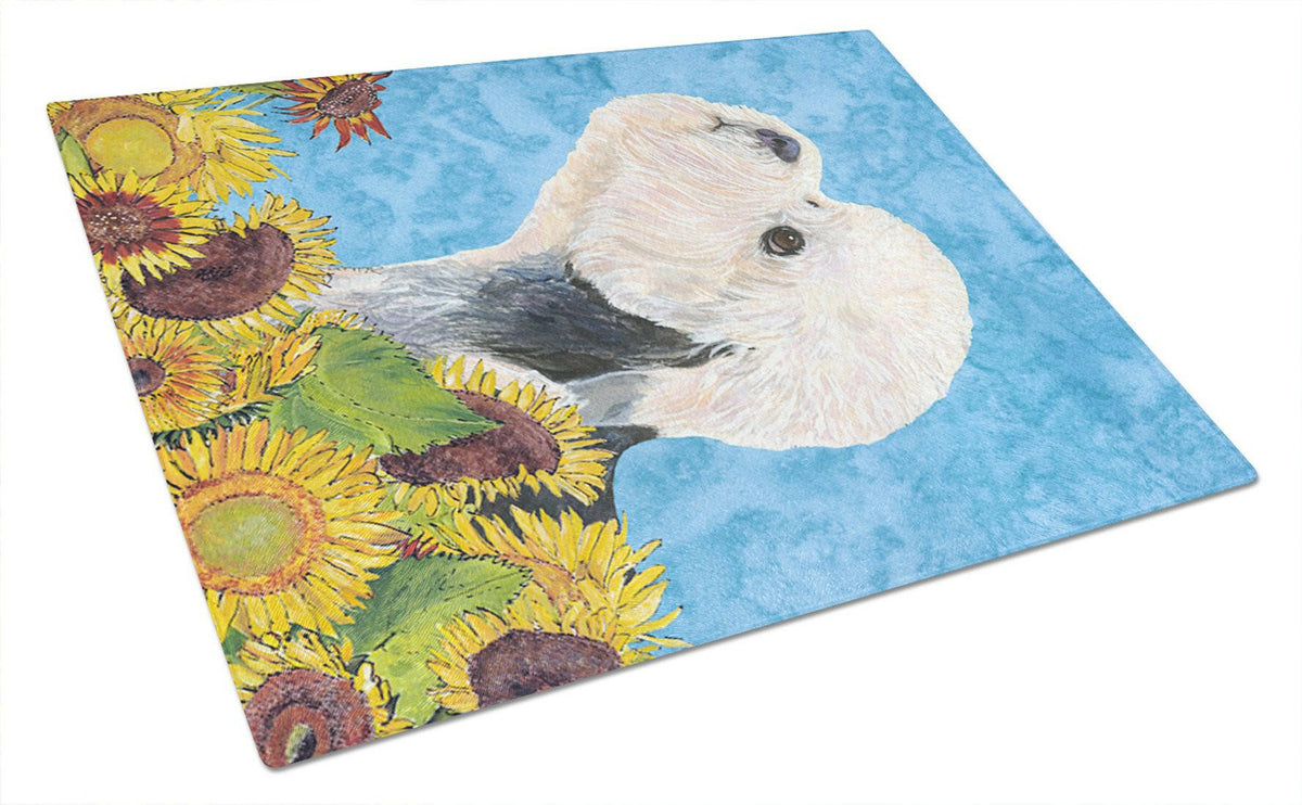 Dandie Dinmont Terrier Glass Cutting Board Large by Caroline&#39;s Treasures