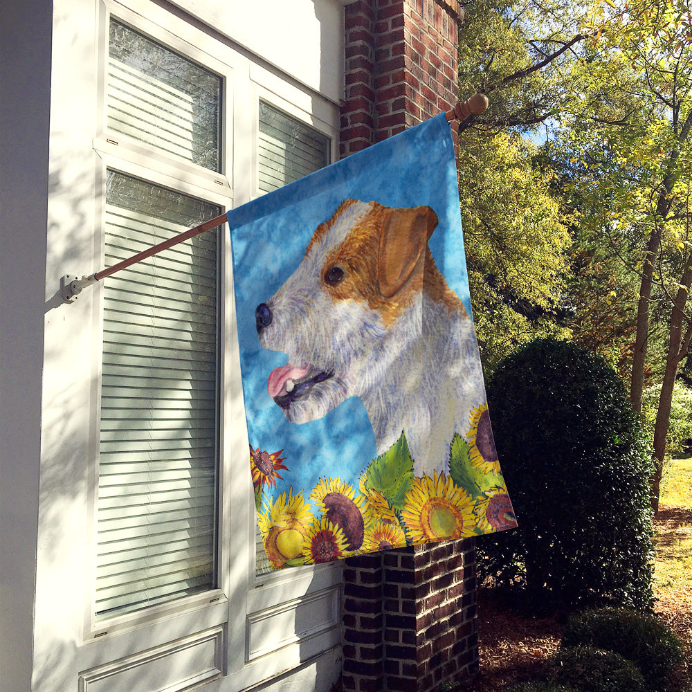 Jack Russell Terrier Flag Canvas House Size  the-store.com.