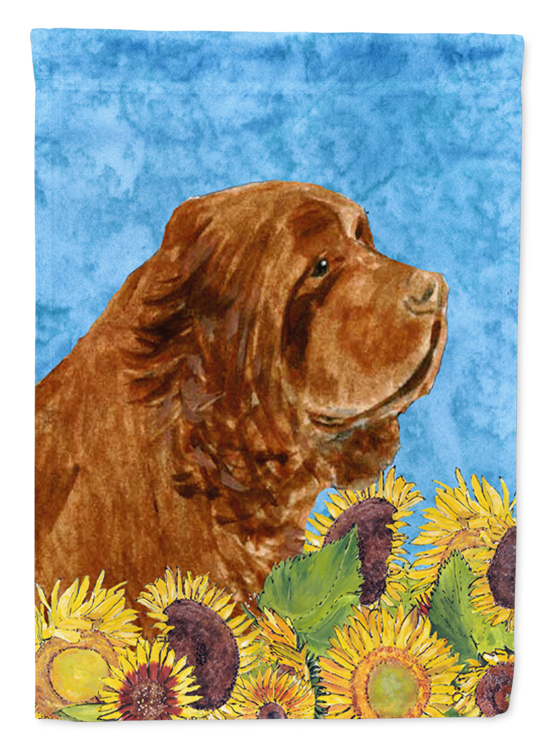 Sussex Spaniel Flag Canvas House Size  the-store.com.