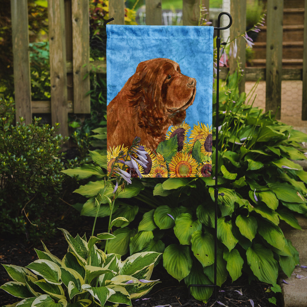 Sussex Spaniel Flag Garden Size.