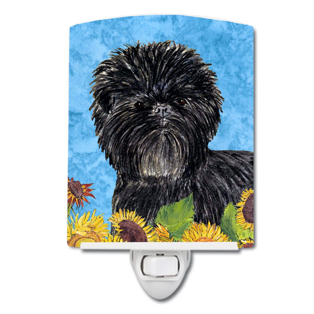 Affenpinscher in Summer Flowers Ceramic Night Light SS4144CNL - the-store.com