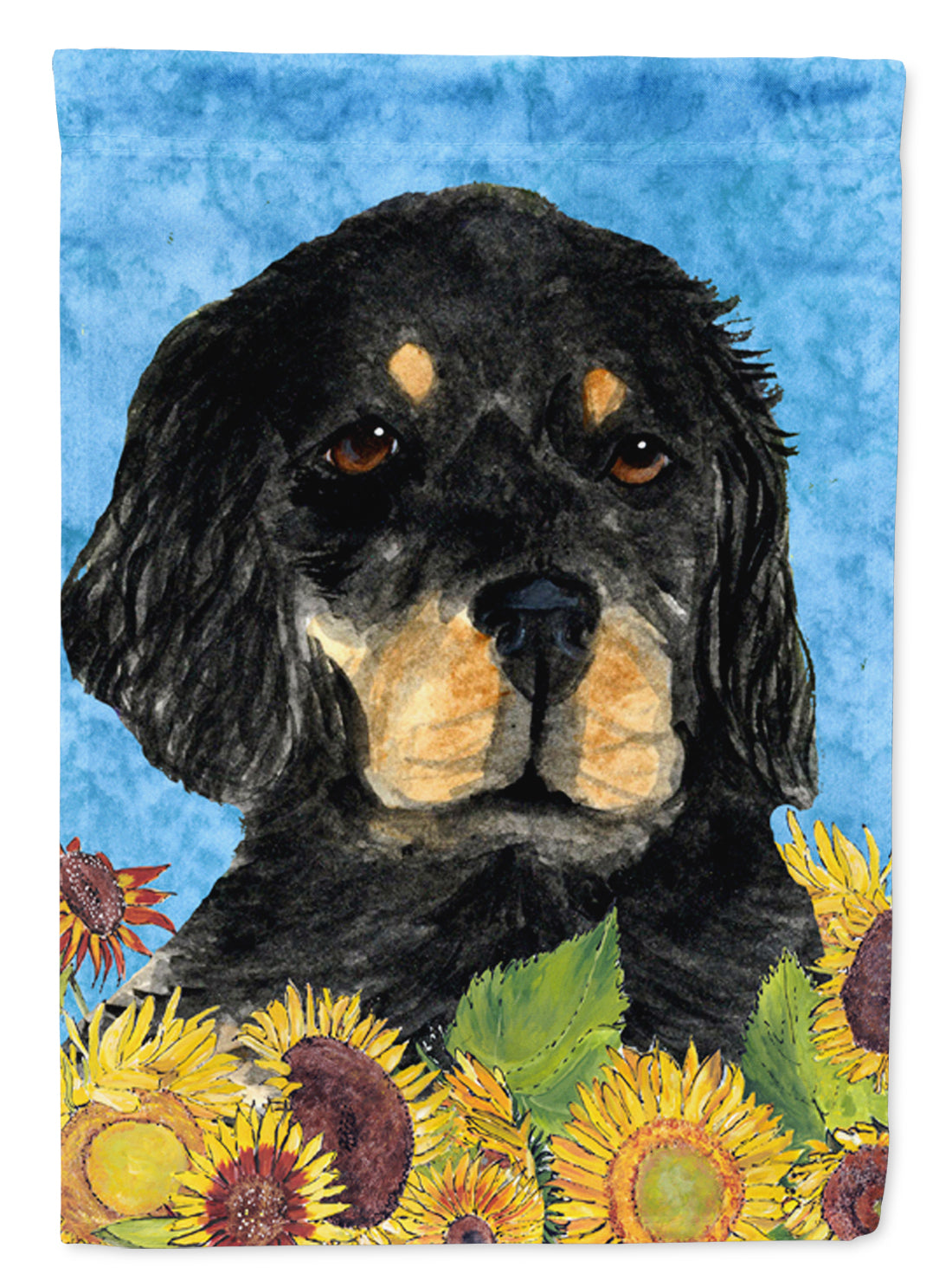 Gordon Setter Flag Canvas House Size  the-store.com.