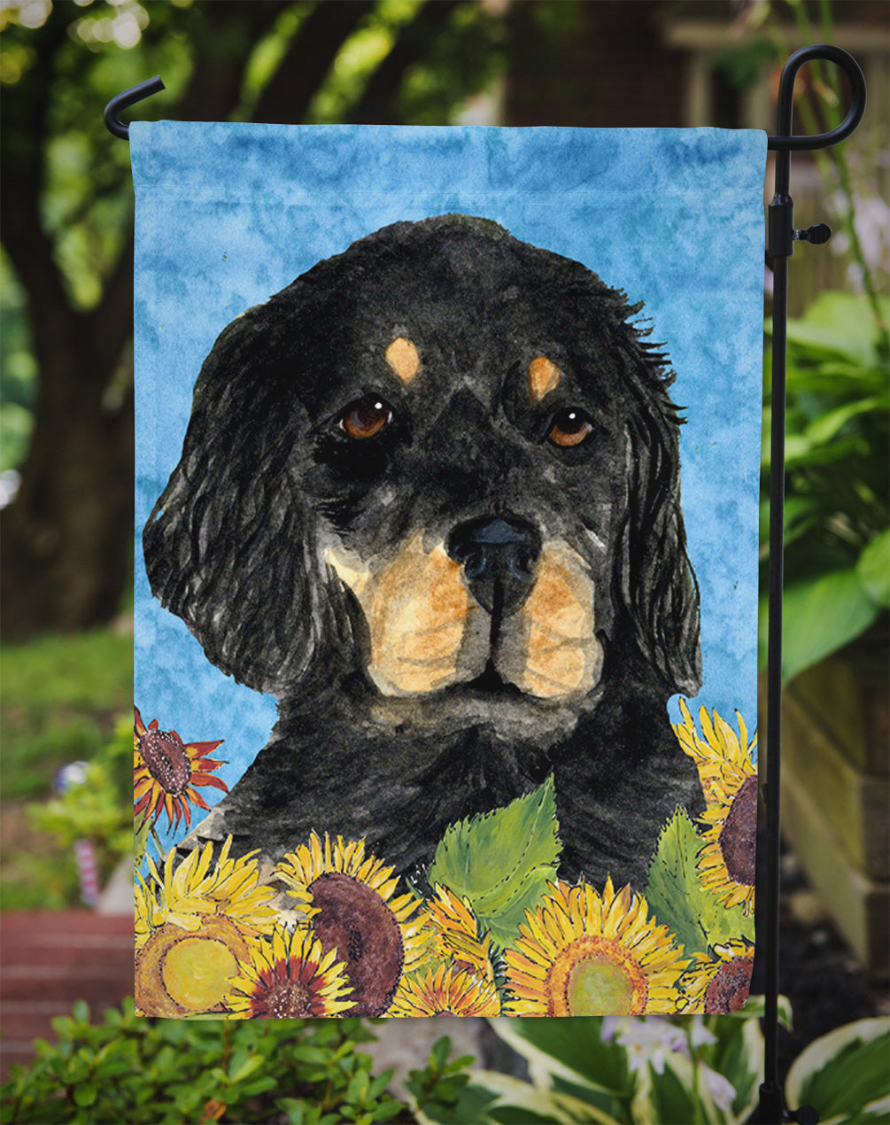 Gordon Setter Flag Garden Size.