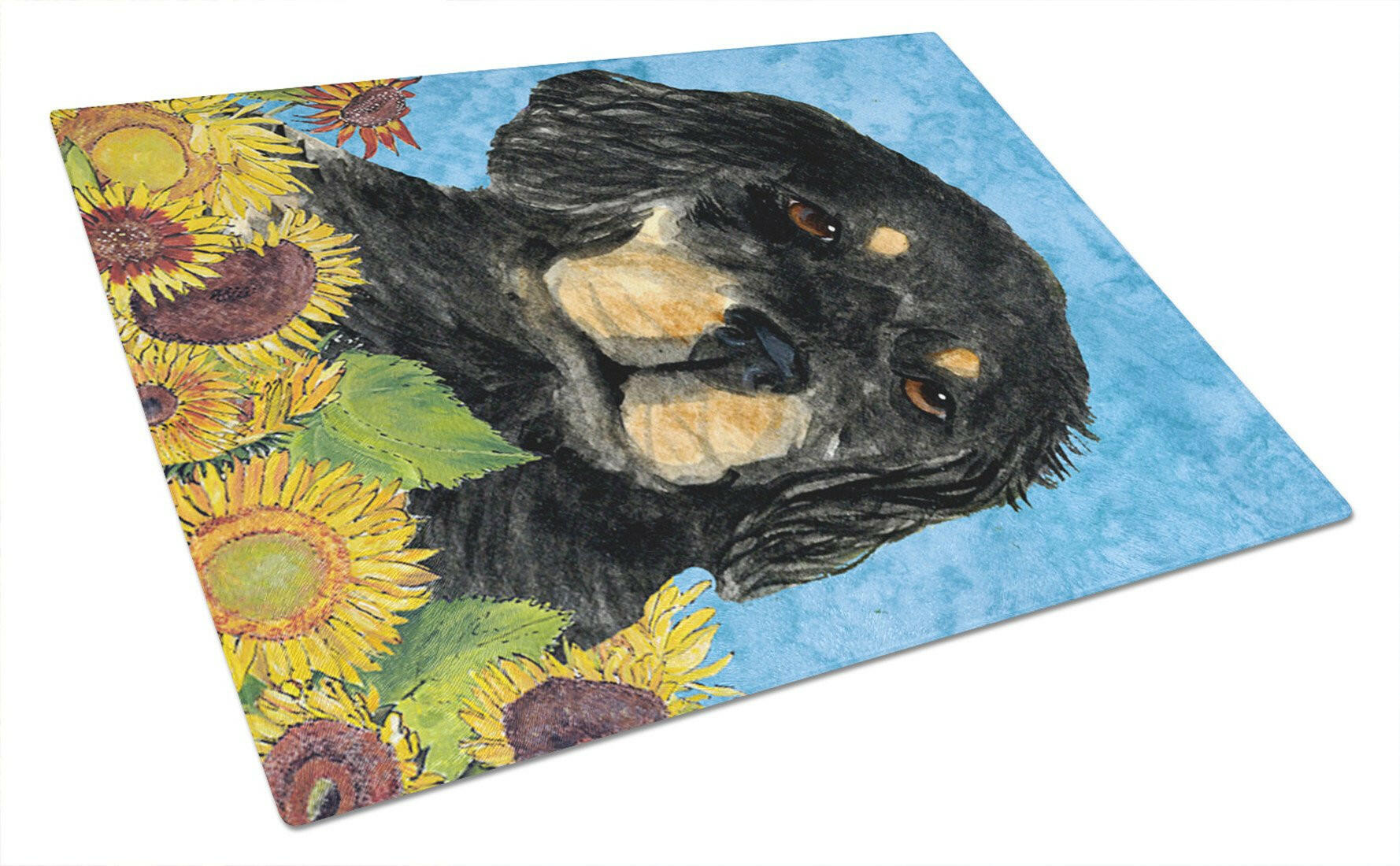 Gordon Setter Glass Cutting Board Large by Caroline's Treasures