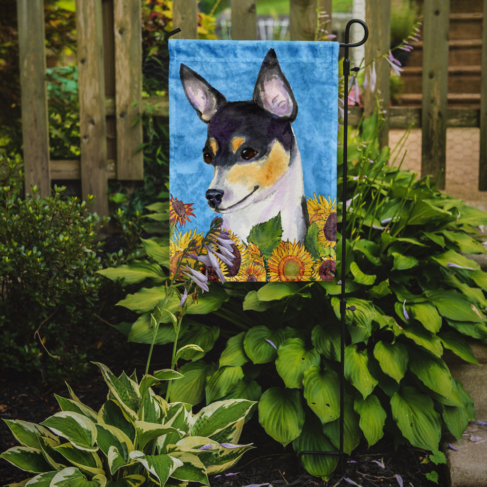 Fox Terrier Flag Garden Size.