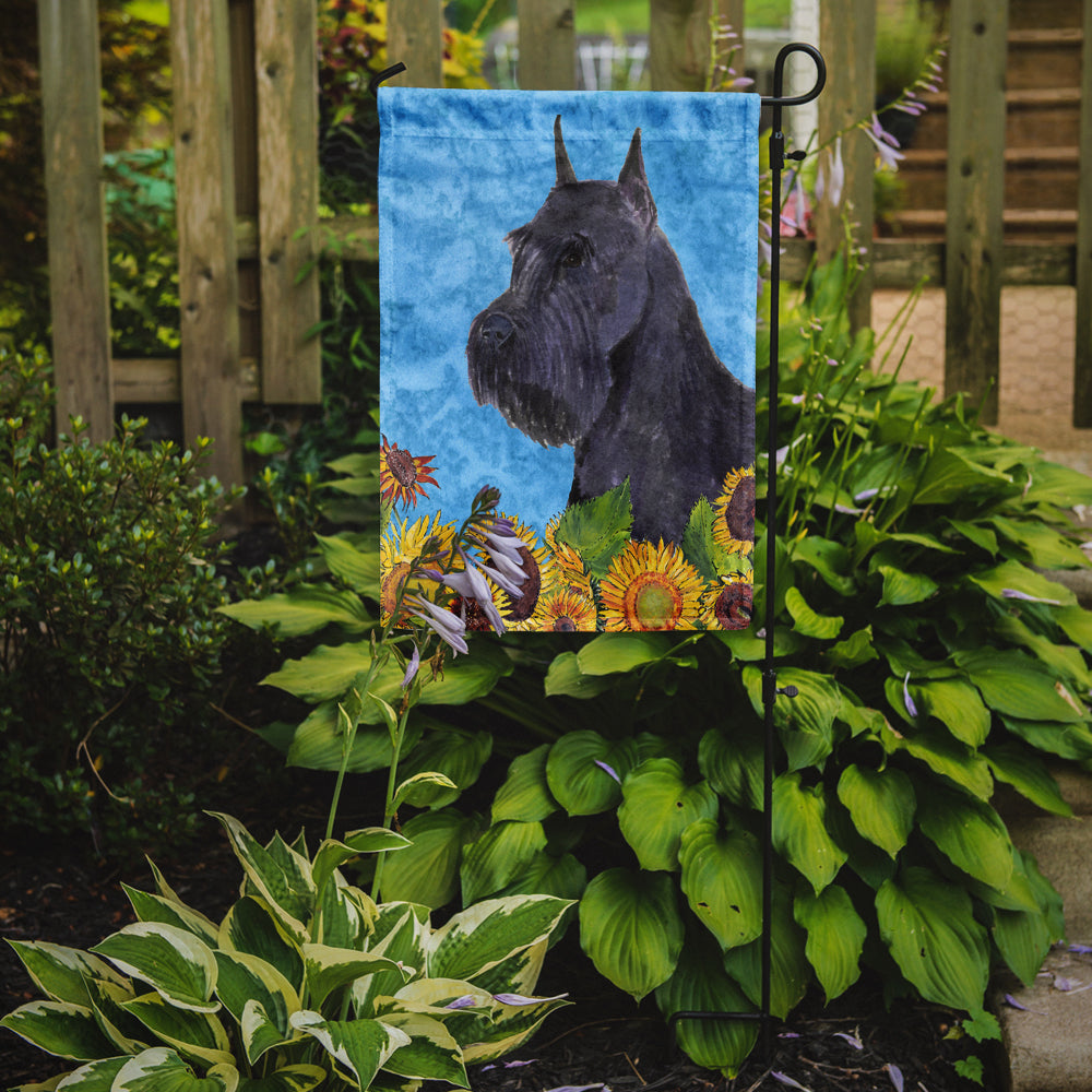 Schnauzer Flag Garden Size.