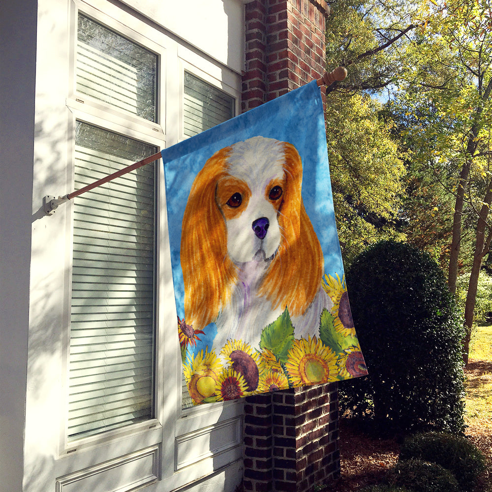 Cavalier Spaniel Flag Canvas House Size  the-store.com.