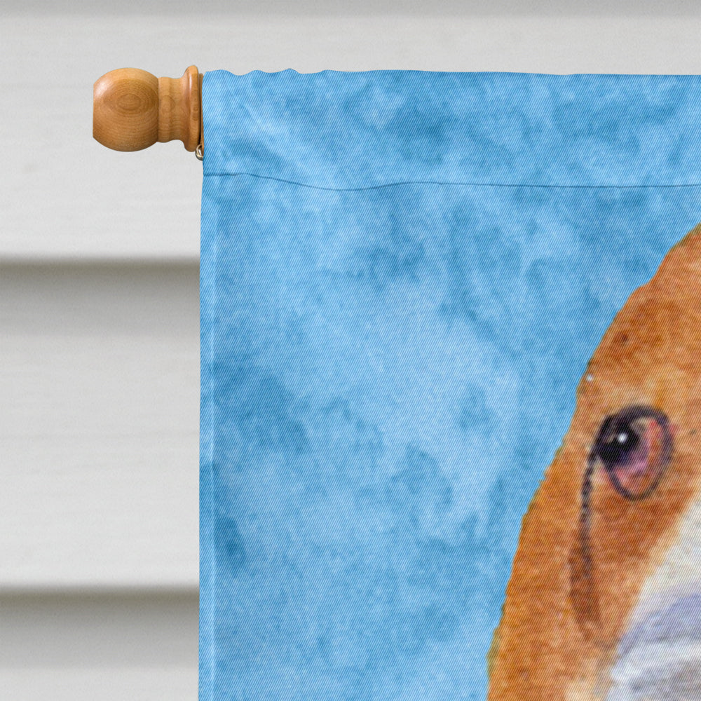 Basset Hound Flag Canvas House Size  the-store.com.