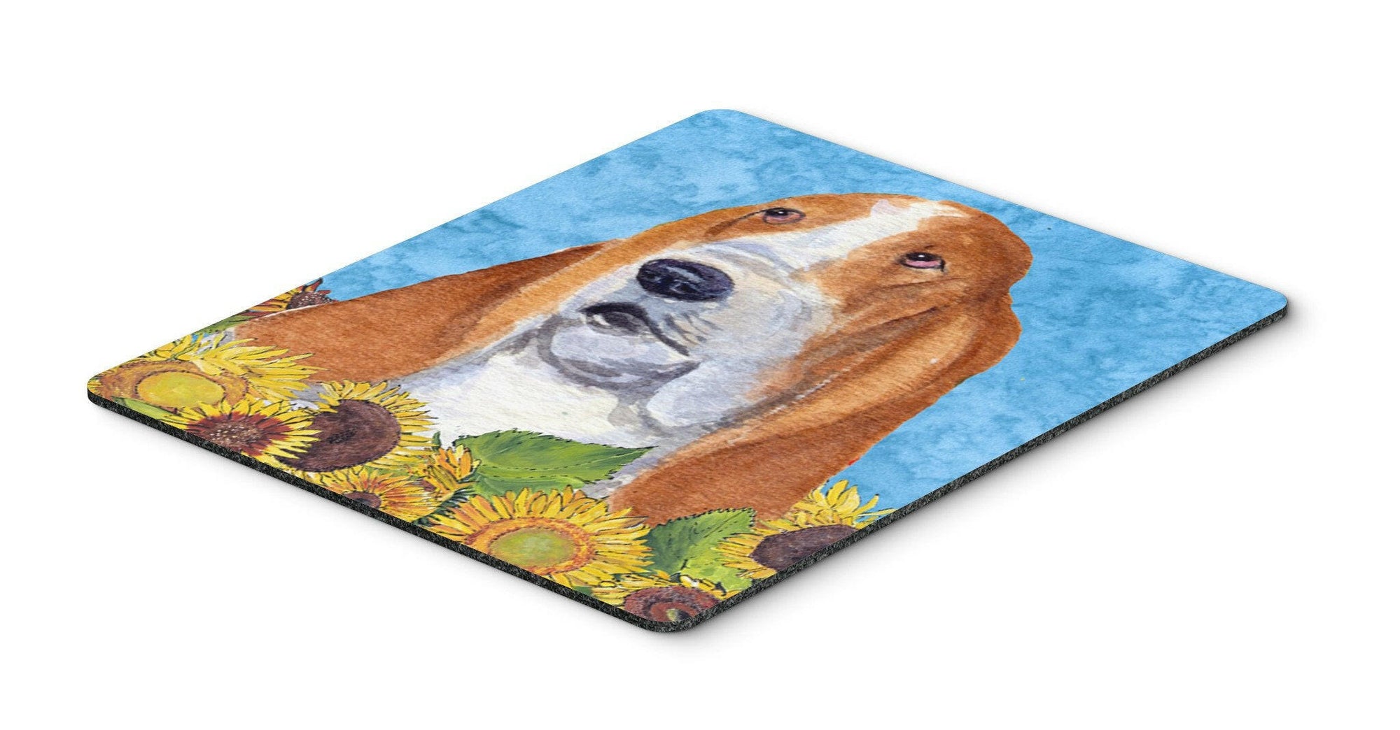 Basset Hound Mouse Pad, Hot Pad or Trivet by Caroline's Treasures