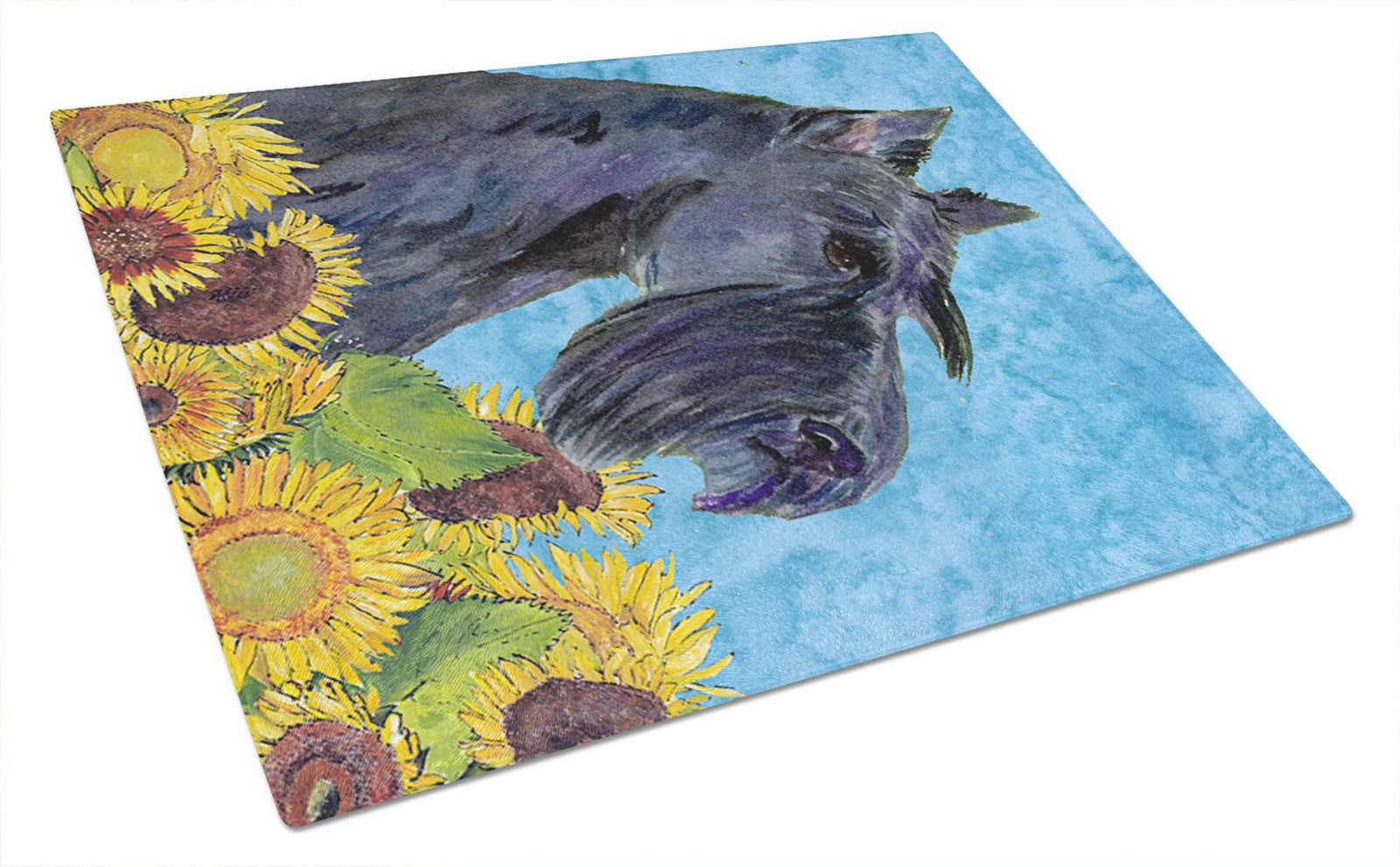 Scottish Terrier Glass Cutting Board Large by Caroline's Treasures