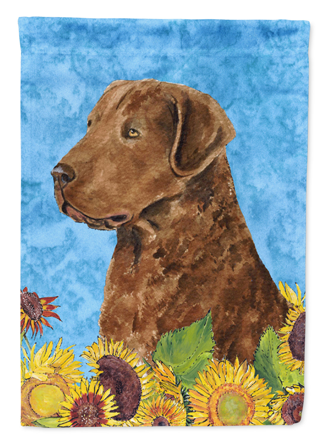 Curly Coated Retriever Flag Canvas House Size  the-store.com.