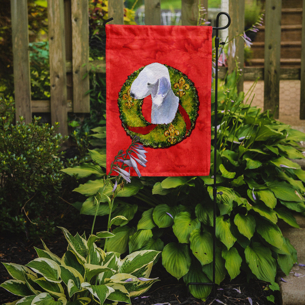 Bedlington Terrier Flag Garden Size.