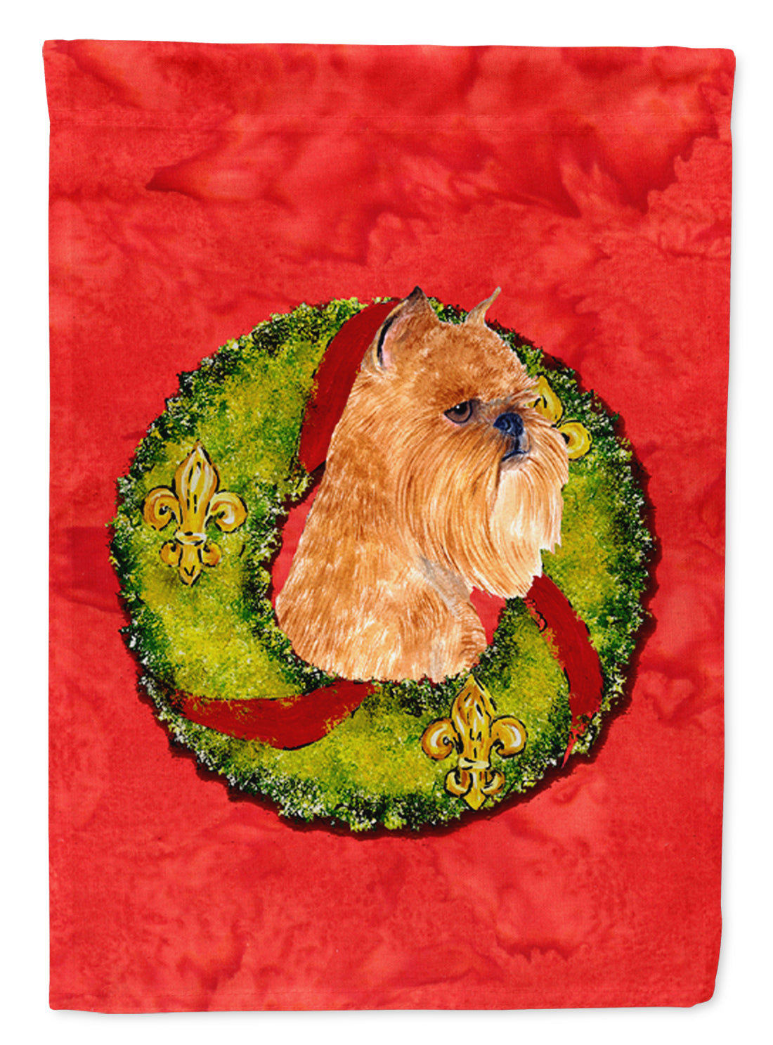 Brussels Griffon Flag Garden Size.