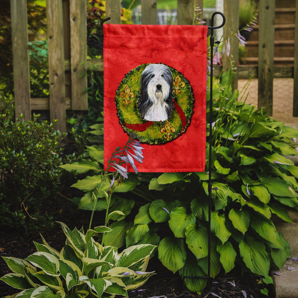 Bearded Collie Flag Garden Size.