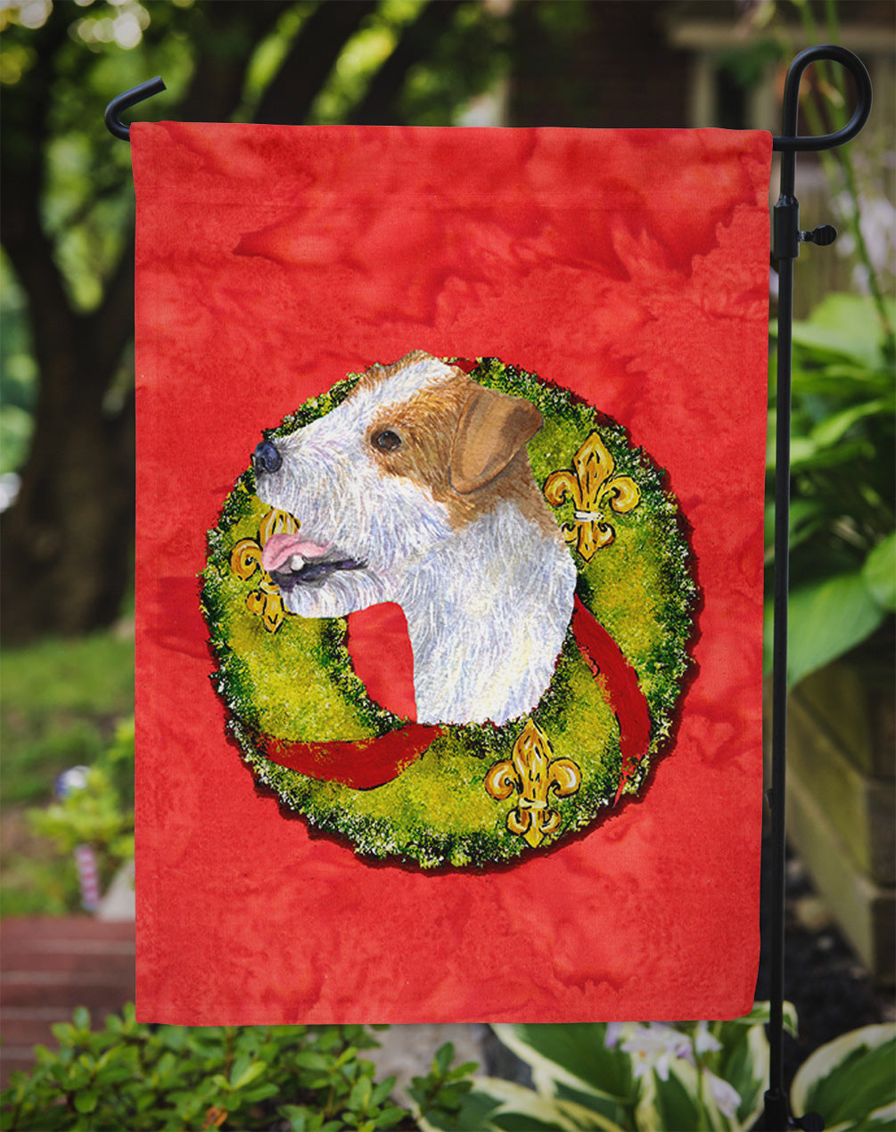 Jack Russell Terrier Flag Garden Size.