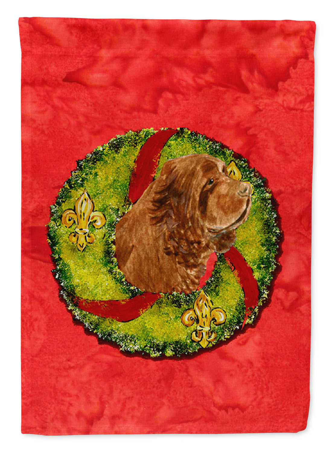 Sussex Spaniel Flag Garden Size.