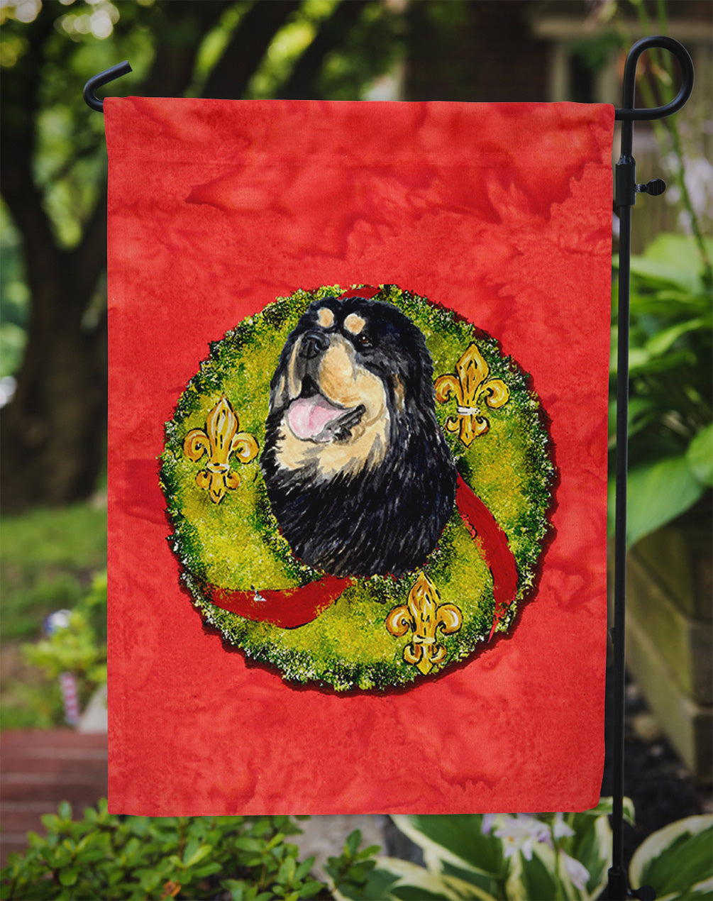 Tibetan Mastiff Flag Garden Size.