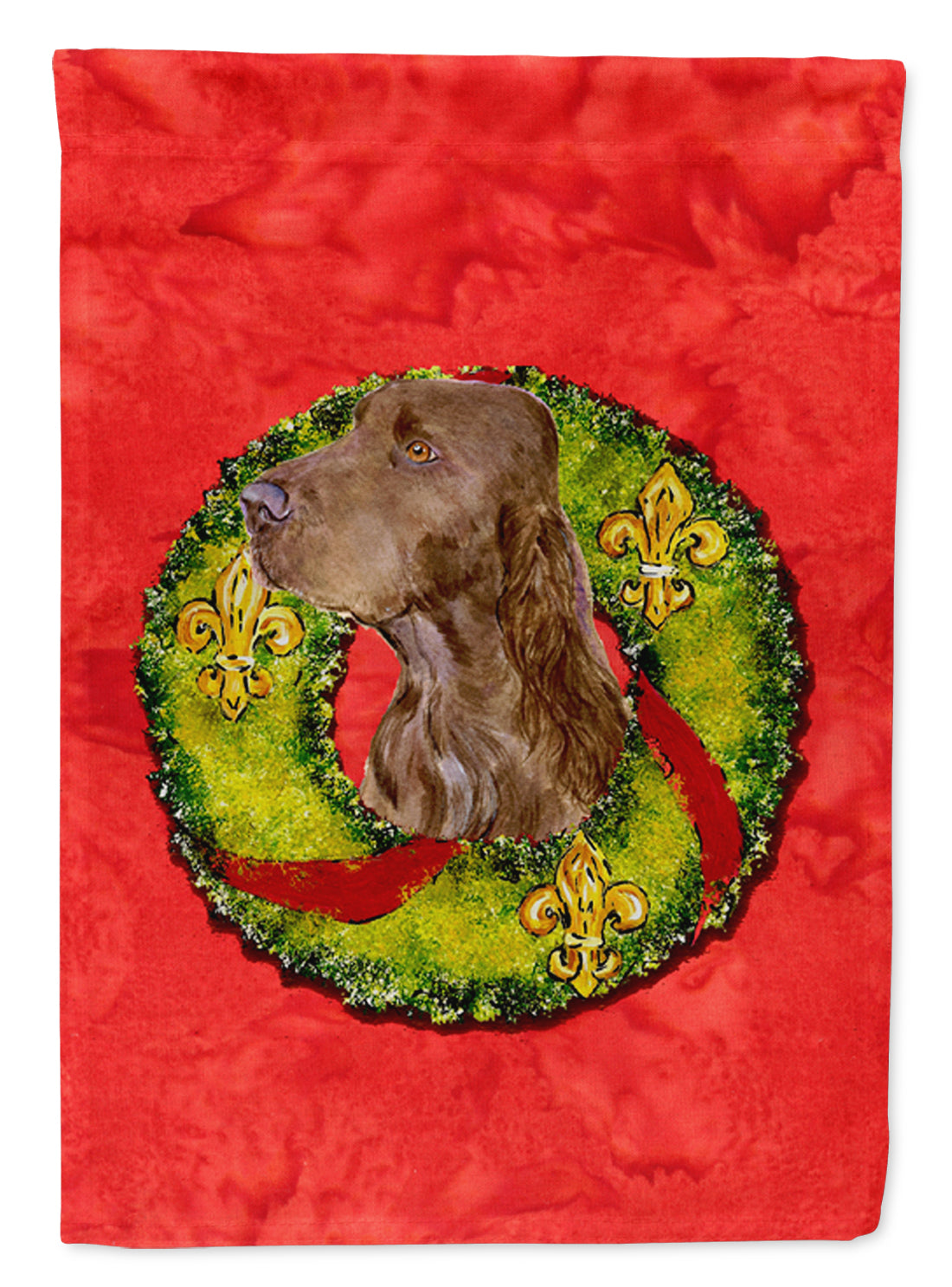 Field Spaniel Flag Canvas House Size  the-store.com.